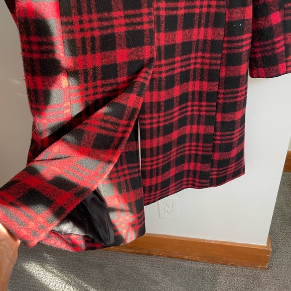 Red Plaid Coat - Picture 6 of 8